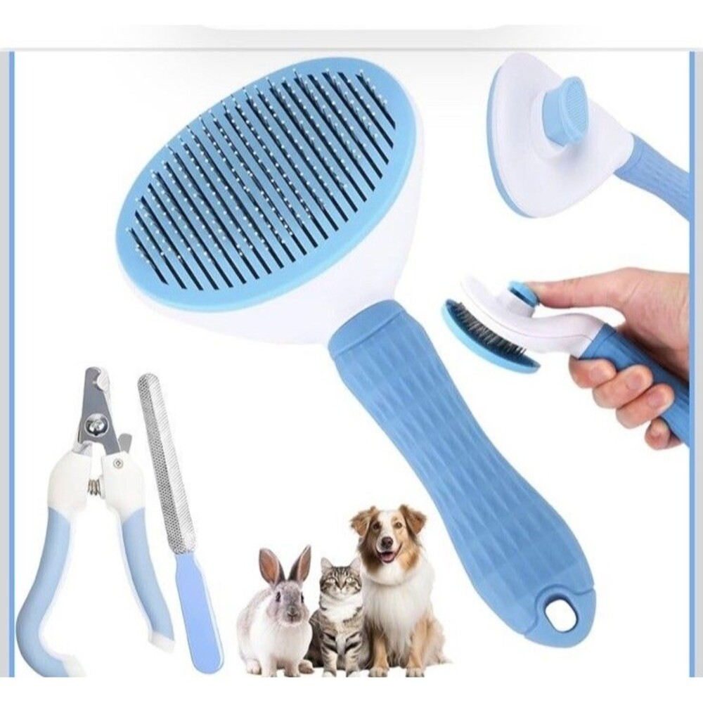 Pet Grooming Brush Nail Clipper FileFor Pet, Stainless Steel,NEW